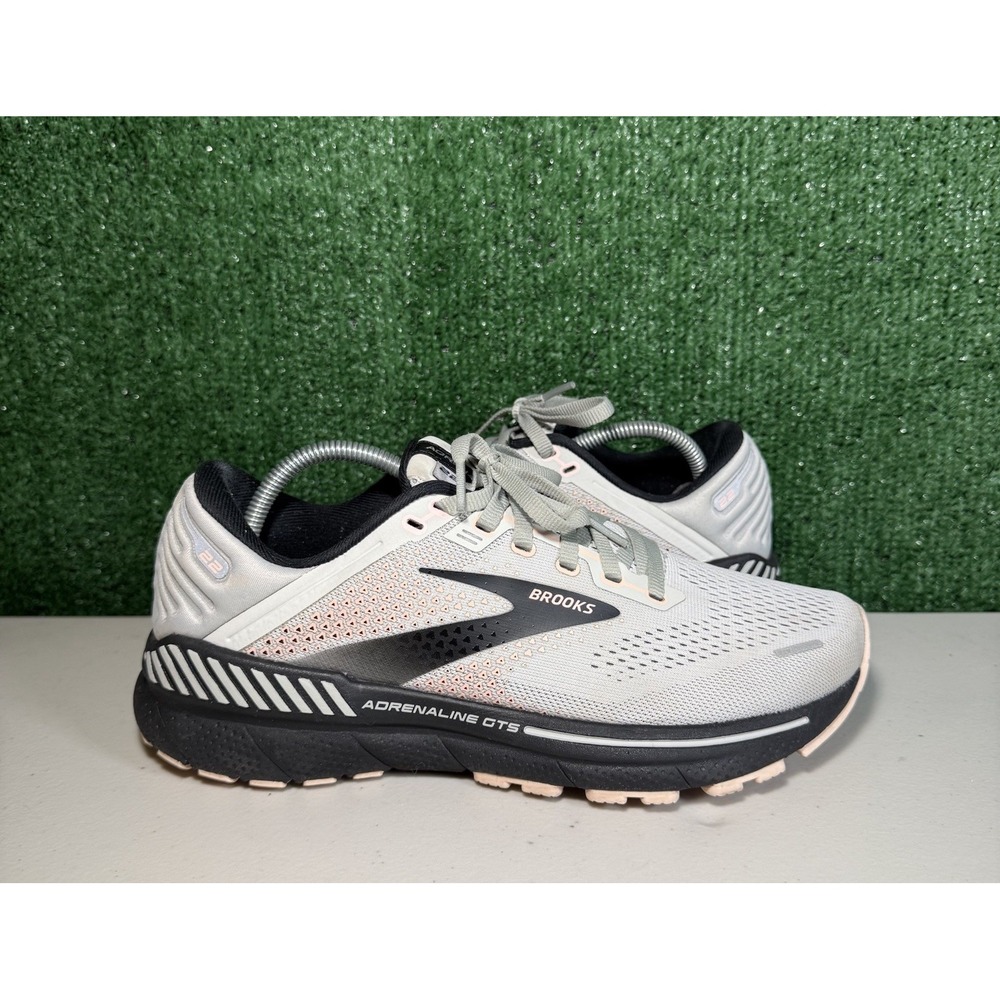 Brooks Adrenaline GTS Women's Athletic Shoes - White and Black
